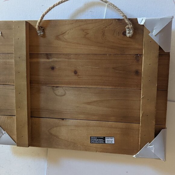 NWT Primitive 'Forever Loving You' Farmhouse Enamel Wood Slat Home Wall Decor - Picture 7 of 8